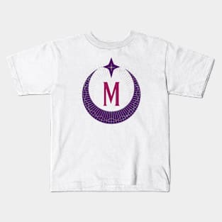 M - Moon Monogram Kids T-Shirt